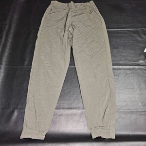 Athleta Womens Olive Green Brooklyn Textured Jogger Pants 6‎